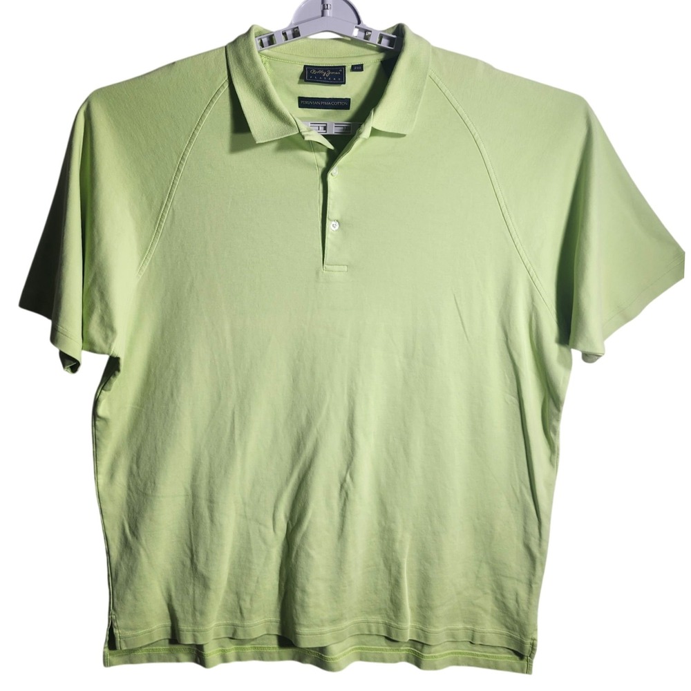 Bobby Jones Players 2XB Green Peruvian Pima Cotton Polo Golf Shirt Mens